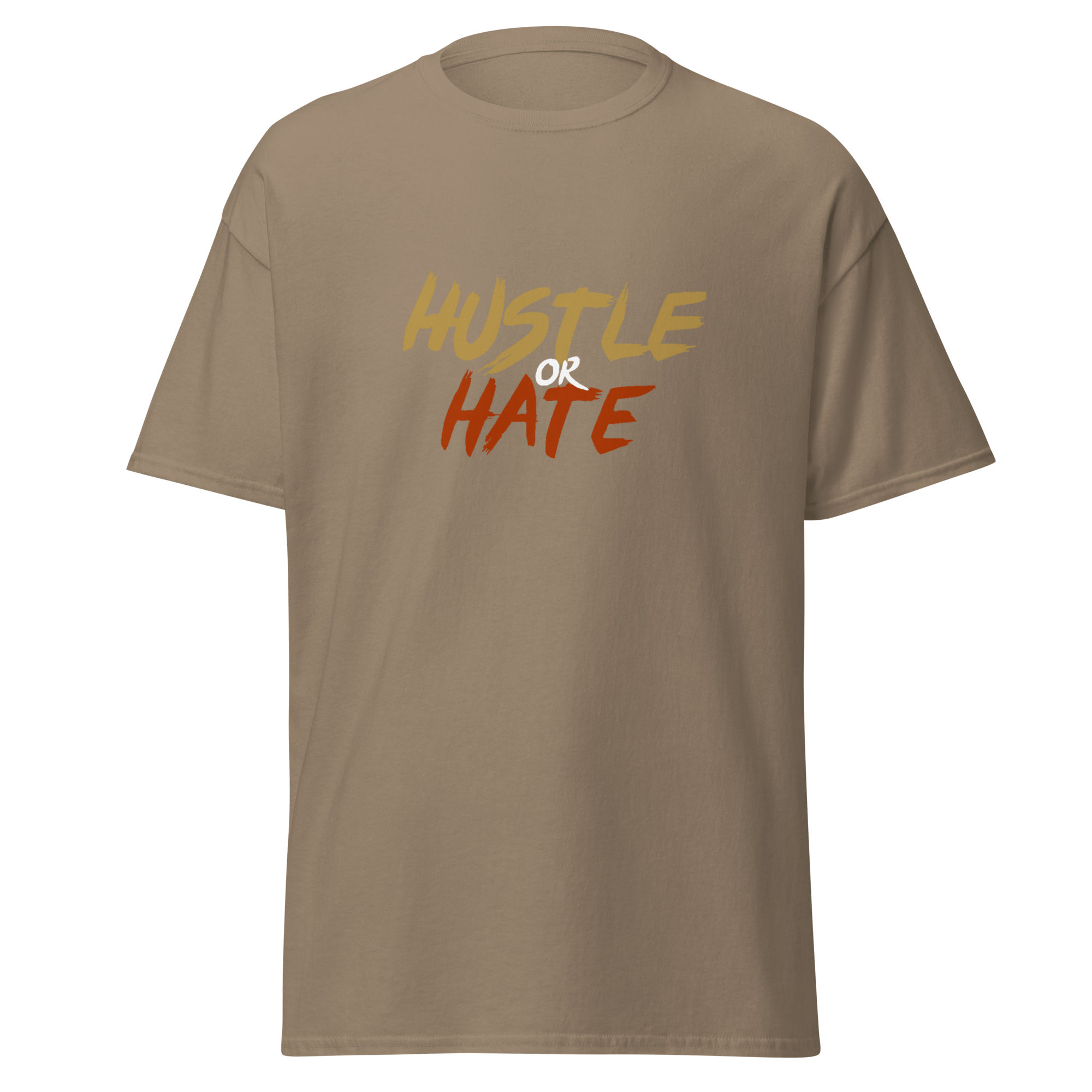 Hustle or Hate T-Shirt Brown