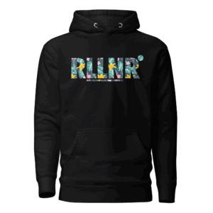RLLNR Floral Hoodie Black