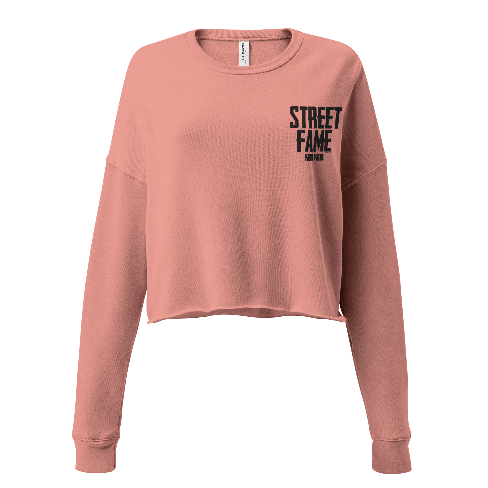 Street Fame Crop Sweatshirt Mauve